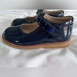 Elephantito Patent Navy Mary Jane Dress Shoes